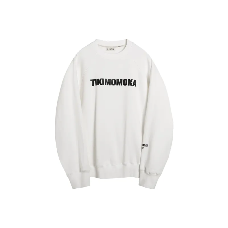 COKEIN x Tikimomoka Autumn And Winter Season Crew Neck Loose Fit Long Sleeved Sweatshirt Unisex Earth Tones-6