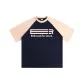 Navy Blue & Light Pink Sleeves