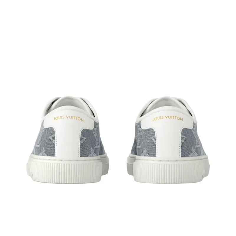 LOUIS VUITTON Lagoon Sneaker 25ss Spring Summer, Cookie Shoes Low Top Canvas Shoes Women's Gray-4