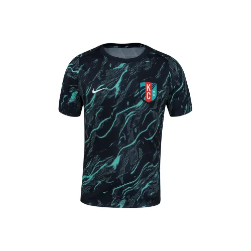 Nike Kc Current 2025 Men's Nike Nwsl Short Sleeve Pre Match Top
