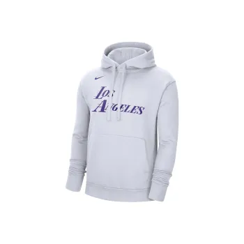 Nike Nba Los Angeles Lakers City Edition Fleece Pullover Loose Fit Hoodie