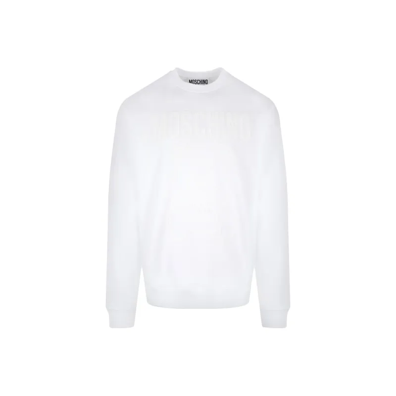 MOSCHINO Logo Detailed Crewneck Sweatshirt-0
