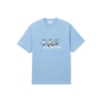 LACOSTE T Shirt Unisex Sky Blue