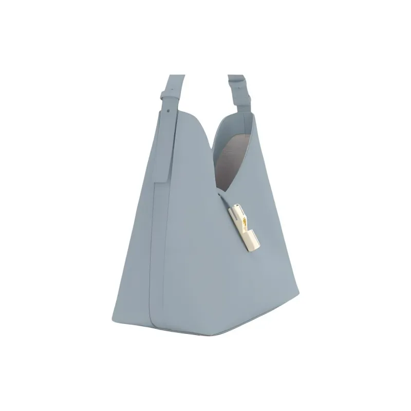 Furla GOCCIA Leather Hobo Bag Shoulder Bag Women's Blue-1