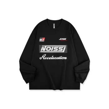 QIAODAN Early Autumn Long-Sleeved T-Shirt Unisex Black