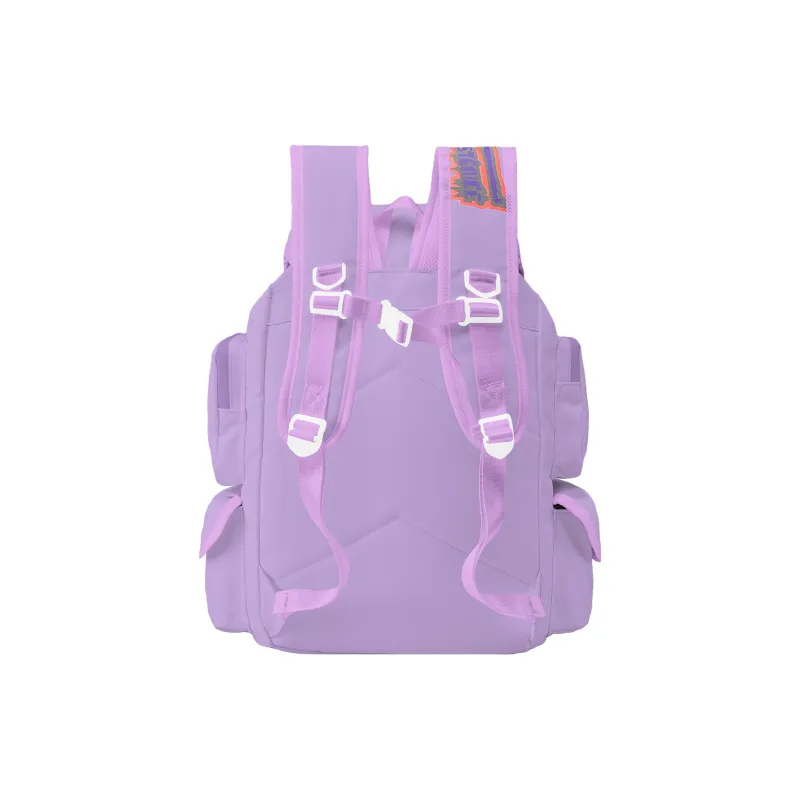 COEXISTENCE Polyester Traveling Essentials For Students Backpack Large Size Unisex Gray-8