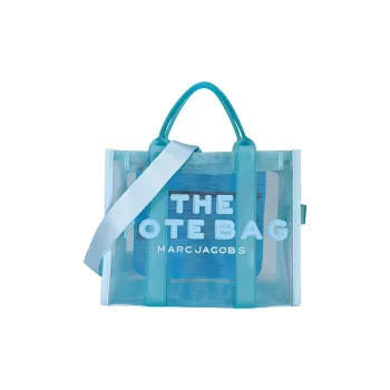 MARC JACOBS Mesh Tote Bag, Shopping Bag, Handbag Trumpets Women's Fluorescent Blue