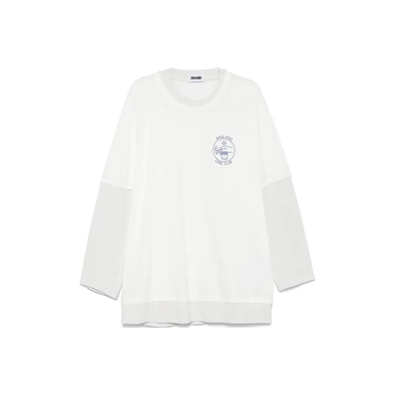 Magliano Trauma Logo Printed Crewneck T Shirt-0