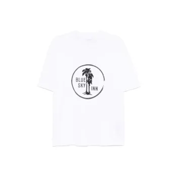Blue Sky Inn Palm Logo print T shirt