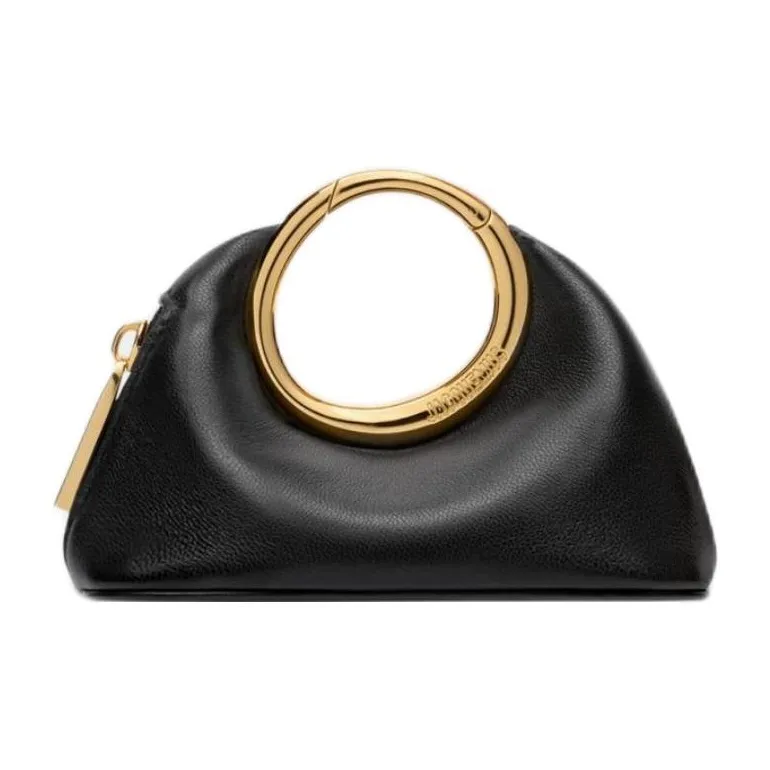 Jacquemus Lambskin Handbag Mini Women's Black-0