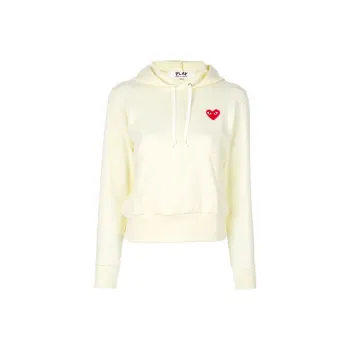 CDG Play Sweatshirts Unisex Ivory