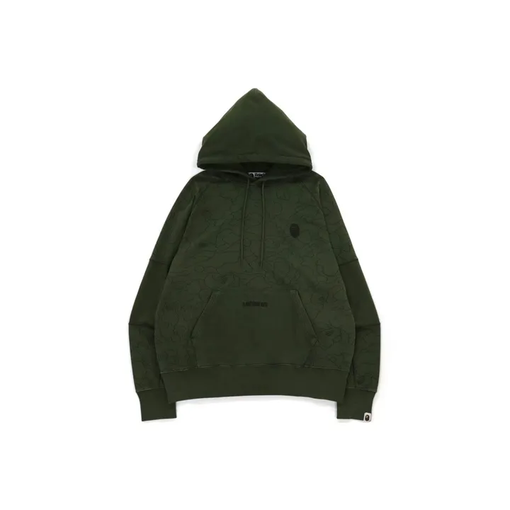 Bape Line 1st Camo Washed Relaxed Fit Pullover Hoodie-3