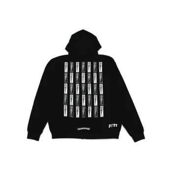 Chrome Hearts Foti Jarvis Block Zip Up Hoodie