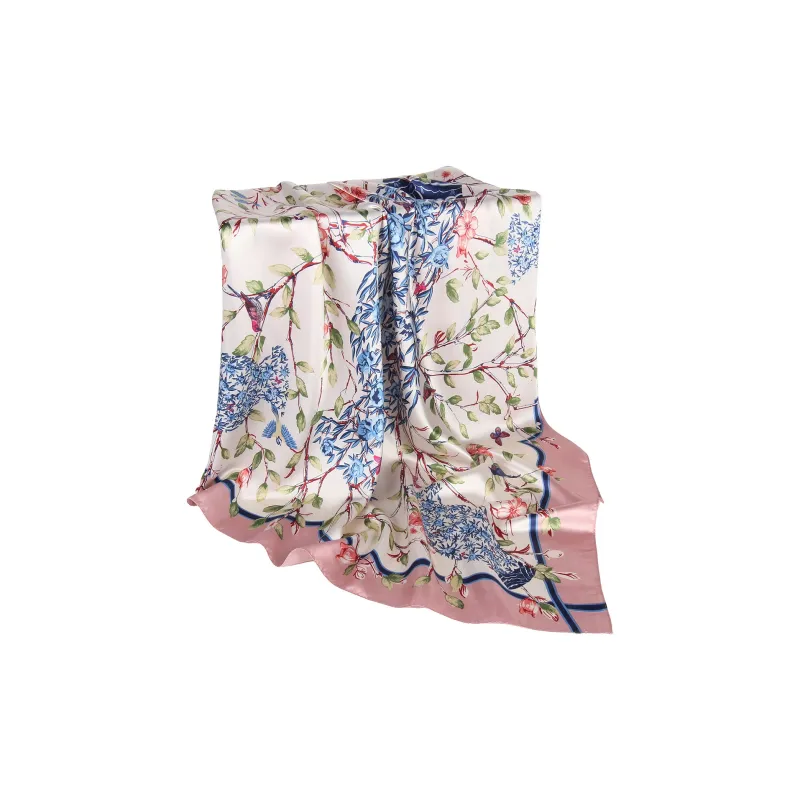 Shanghai Story 100% Polyester Silk Scarves Women's-75