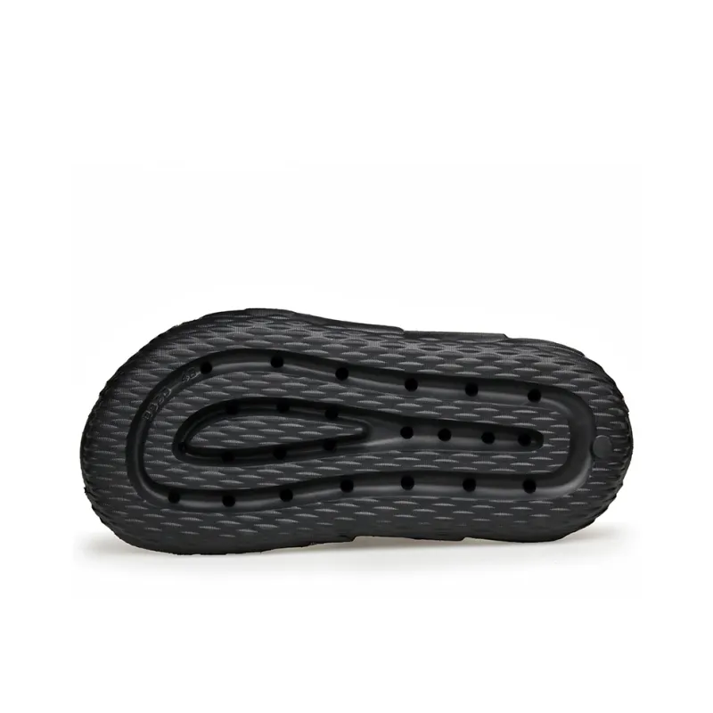 Romon Cushioning Slide Slippers Men's Black-4