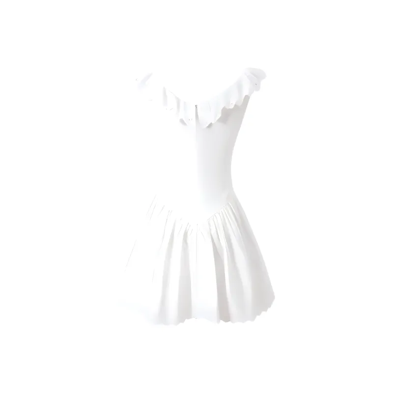 PAIN OR PLEASURE Short Sleeved Dresses Women's White-1