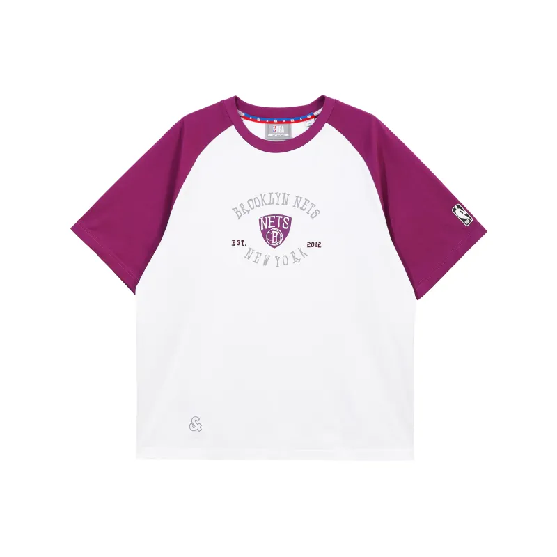 JACK JONES· x NBA T Shirt Men's Rose Purple-0