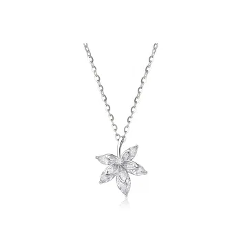Di Su Xing 925 Sterling Silver Zircon Necklaces Women's