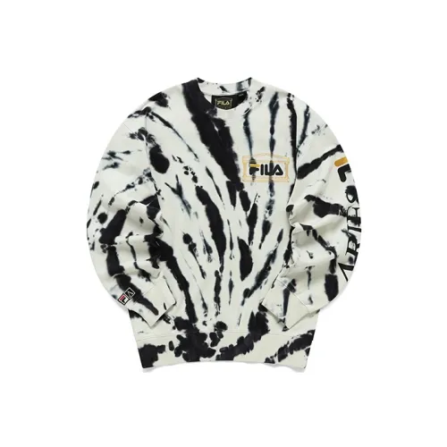 Aries X FILA FUSION ARIES Collaboration Collection Sweatshirts Unisex Standard White