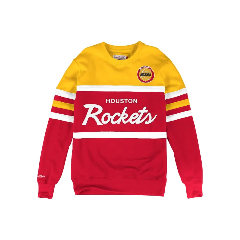 Mitchell Ness Sweatshirts Unisex Red/Yellow Rocket-0