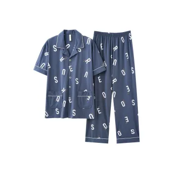 FARO Pajama Set Men's Gray Blue
