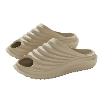 Warm Edge Men's Summer Sports Minimalist Style Trendy Platform Abrasion Resistant Dormitory Indoor Slippers