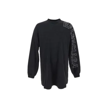 Balenciaga Logo embroidered Cotton T shirt