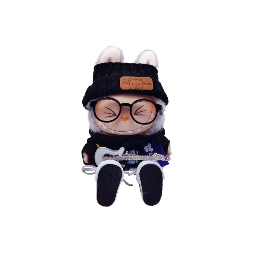 [Dress Up Doll] POP MART THEMONSTERS Rock Boy, Happy And Joyful Hang Tag Box Labubu Vinyl, Sitting Party Height 15cm