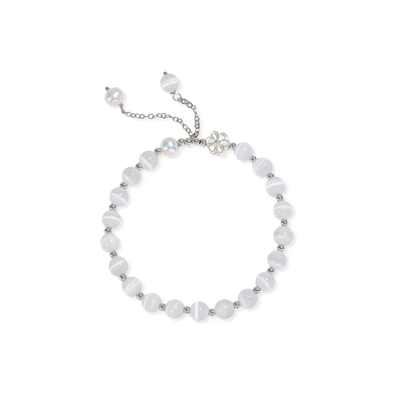 HELA DE HAI Natural Glass Cat Eye Bracelets Women's-0
