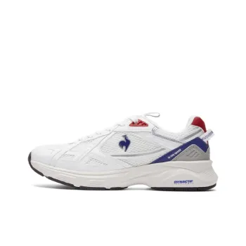 Le Coq Sportif Cushioning And Breathable Low Top Chunky Sneakers Unisex White Blue Red