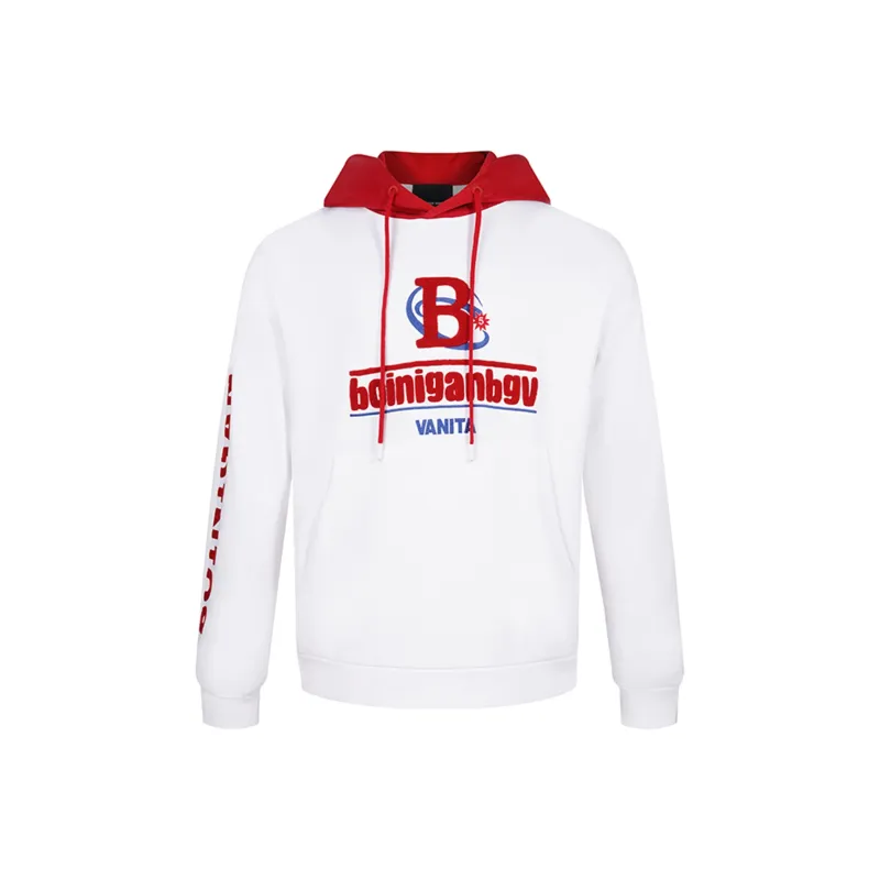 BOINIGAN VANITA Champion Hooded Loose Fit Regular Sweatshirt Men's White-0