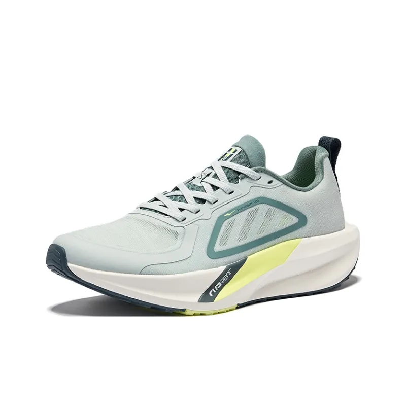 Erke Cushioning Rebound Low Top City Commute Running Shoes Men's Light Gray Green Sage Leaf-2