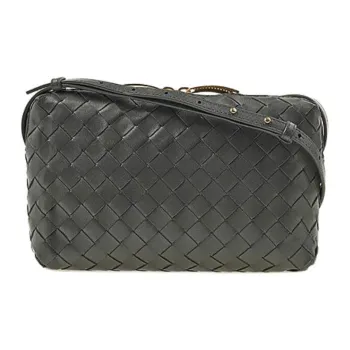 Bottega Veneta Intrecciato Sheepskin Shoulder Bag Regular Unisex Dark Gray