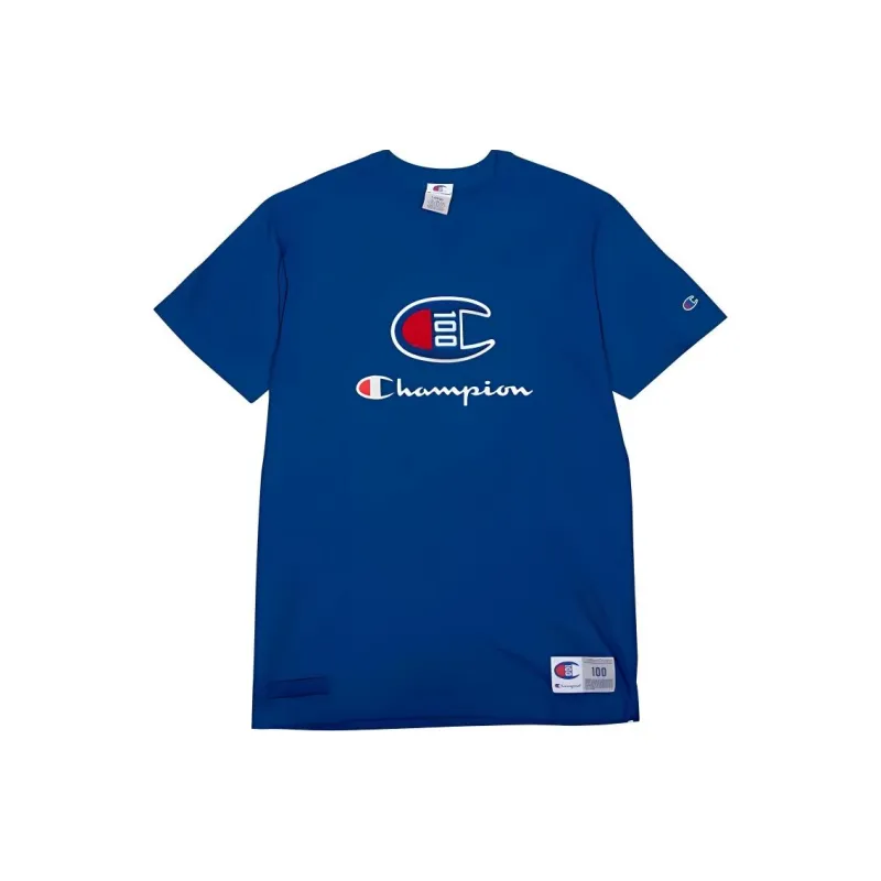 Champion T Shirt Unisex Royal Blue-0