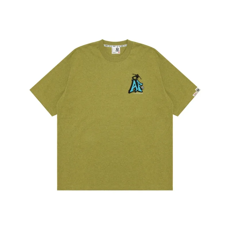 Aape T Shirts Men Gray Green GR2-0