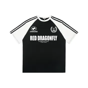 RED DRAGONFLY T Shirt Unisex Black & White