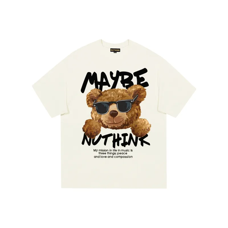 Nuthink T-Shirt Unisex Creamy Apricot-0