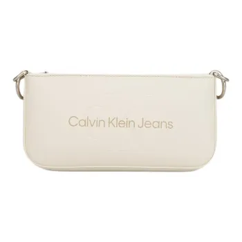 CALVIN KLEIN Artificial Leather Shoulder Bag Women's White