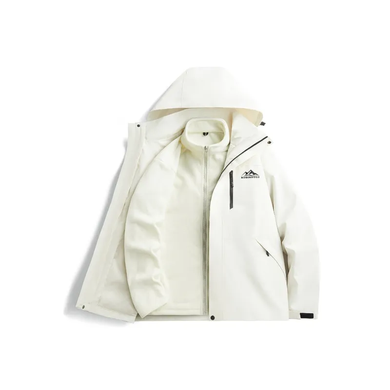 ROBINHOOD Water Resistant Windproof Breathable Wear Resistant Warm Water Repellent Windbreaker Jacket Unisex-4