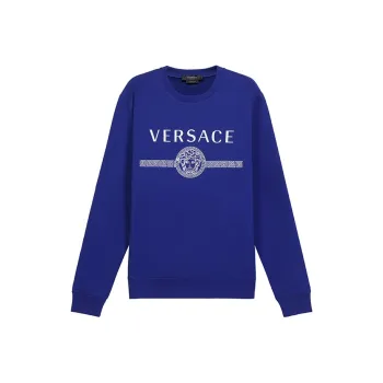 VERSACE Sweatshirts Men Royal Blue
