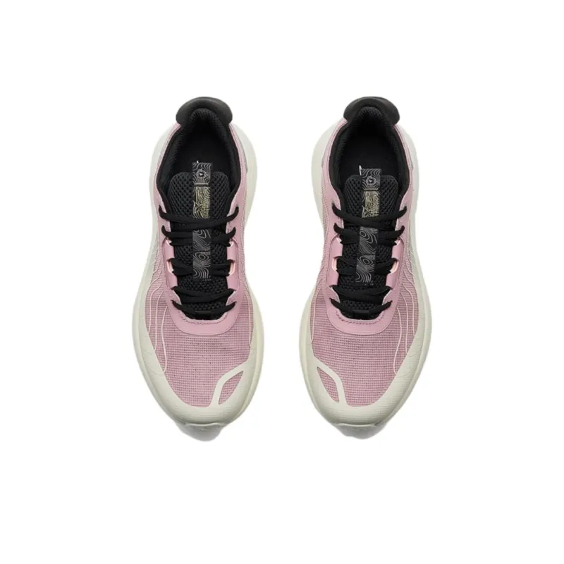 XTEP Non slip Lightweight Low Top Casual Shoes Women's White Pink-3
