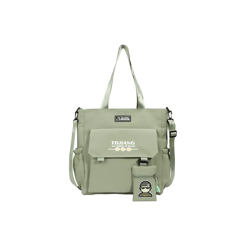 Deli Bear Oxford Shoulder Bag Unisex Beige Yellow Gray Green Black-10