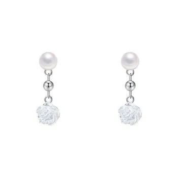 ALI THE FOX S 999 Fine Silver Stud Earrings Women's