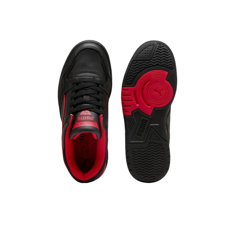 PUMA REBOUND Anti Slip Wear Resistant Low Top Skateboard Shoes Unisex Black-3