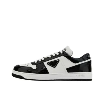 PRADA Downtown Low Top Skateboard Shoes Men's Black White