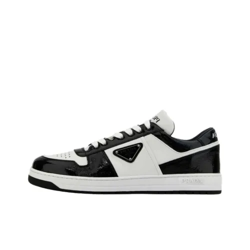 PRADA Downtown Low Top Skateboard Shoes Men's Black White