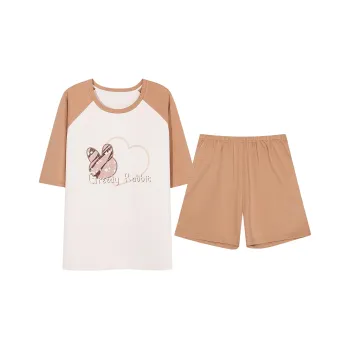 FENTENGCARE Pajama Set Women's Ivory White
