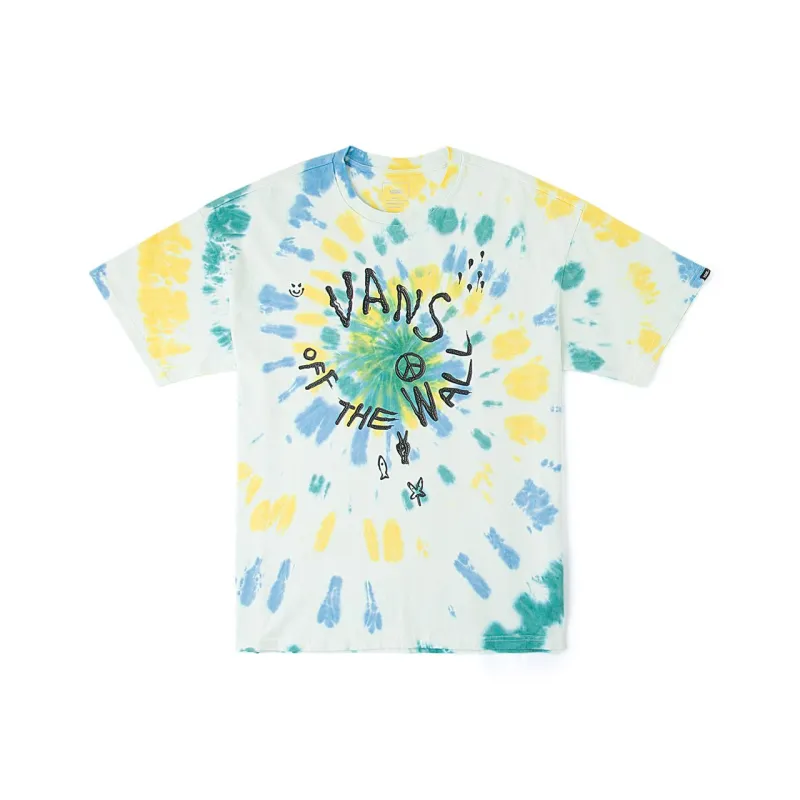 Vans T Shirt Unisex Ecru Tie Dye-0