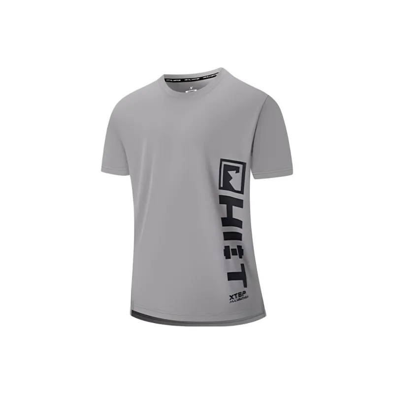 XTEP T-Shirt Men's Mud Clay Gray-0