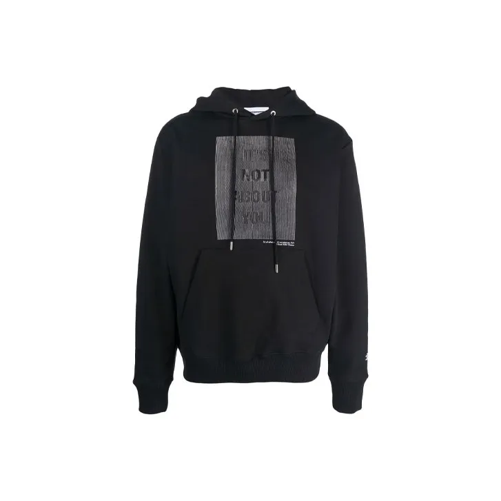 Helmut Lang X Hank Willis Slogan print Hoodie-0